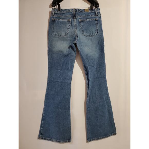 SO Vintage Y2K Flare Medium Wash High Rise Jeans Womens Junior Size 7 Long - Picture 2 of 11